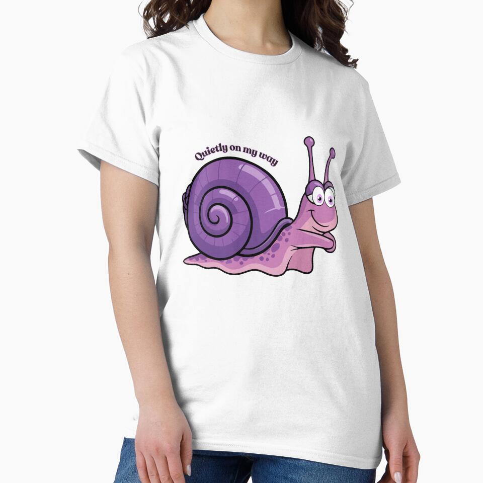 Silent Drift Snail Illustration | Minimal Purple Aesthetic Sticker by Pandey14