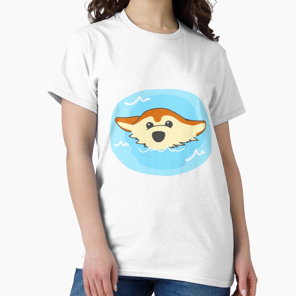 floating corgi by MindToPaper