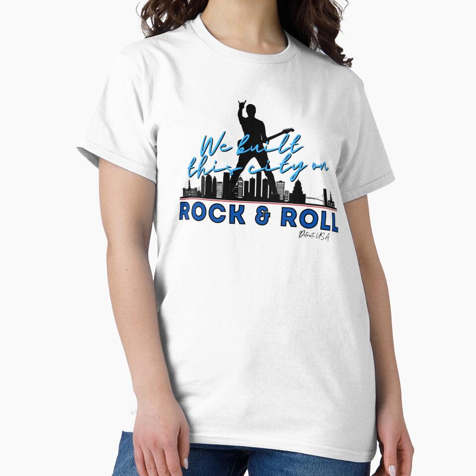 We Built this City - Detroit, Blue by Mean-Musician