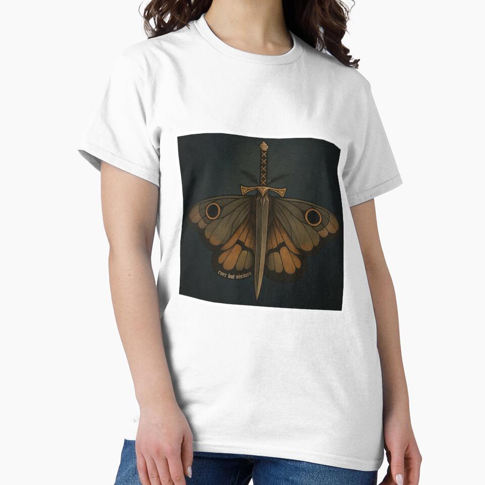 Ever But Visitors | Moth & Sword Sticker | The Knight and the Moth by enemies2stickers
