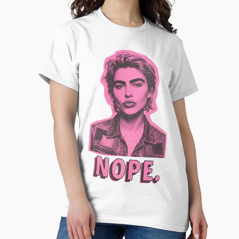 Nope Bold Punk Print by Ortsas