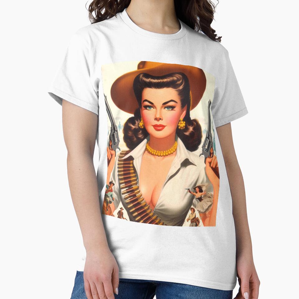 Retro Hot Cowgirl by PulpVintage