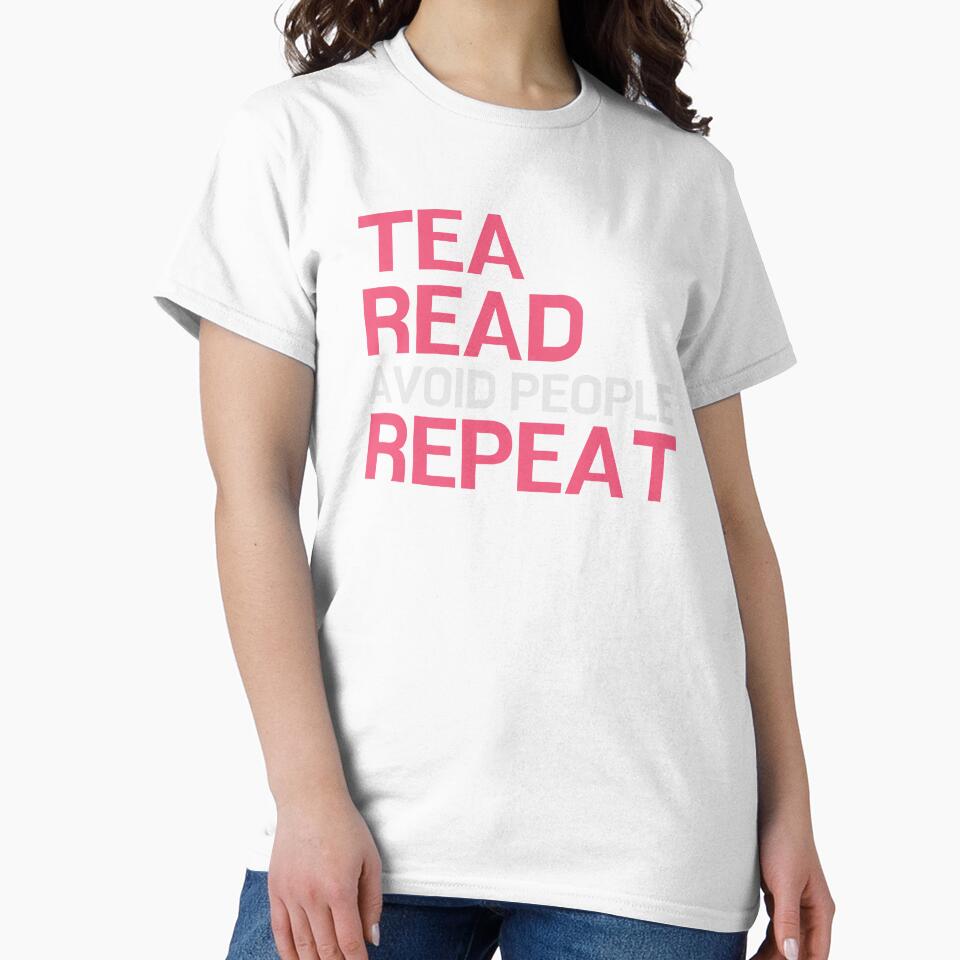 Tea, Read, Avoid People, Repeat - for literature lovers by ThreadlyAndCo