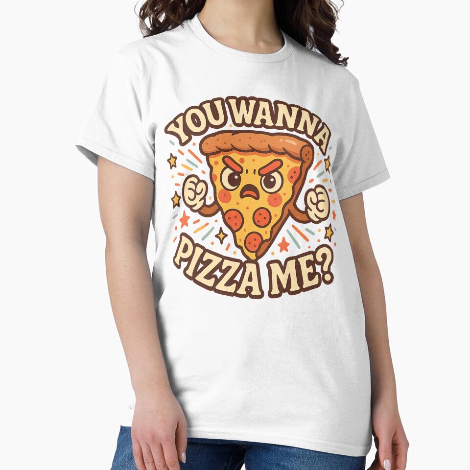 You Wanna Pizza Me? – Funny Angry Slice Pun by GirlyPopped