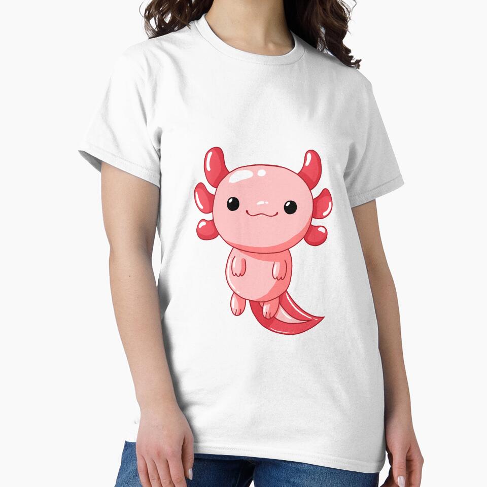 Cute Pink Axolotl by jadenavartist