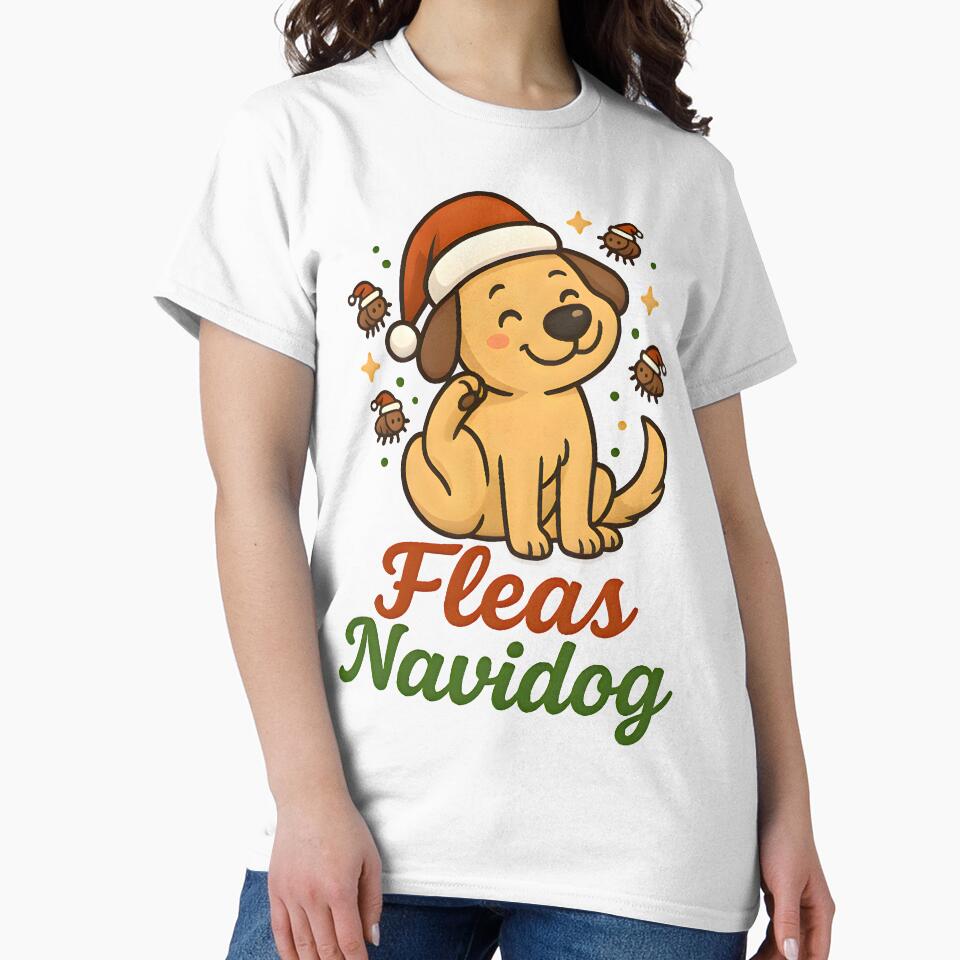 Fleas Navidog – Funny Christmas Dog Design for Vets and Pet Lovers by Bettybee00