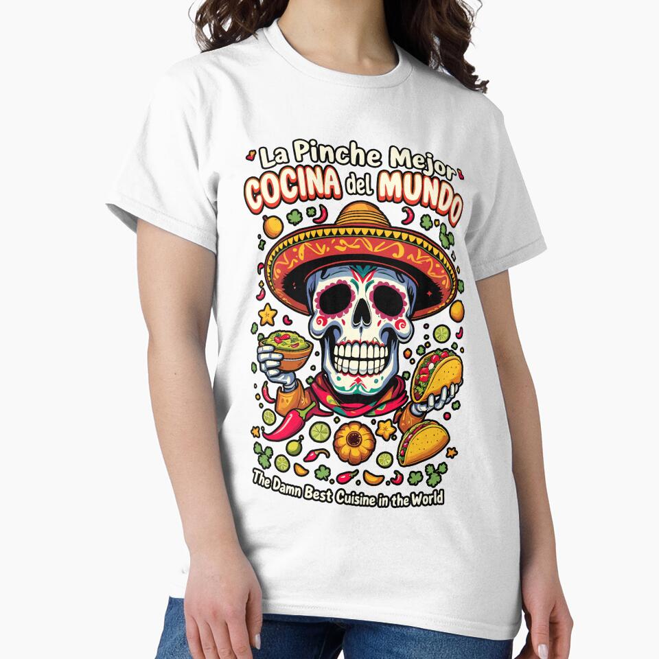La Pinche Mejor Cocina del Mundo – Spicy Food Skull Fiesta by BeamiCreations