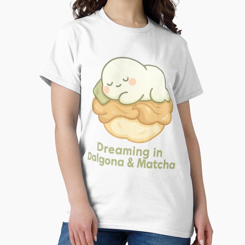 Cute Matcha Dessert Creature – Cozy Dalgona Aesthetic Gift for Food Lovers by kakaworld