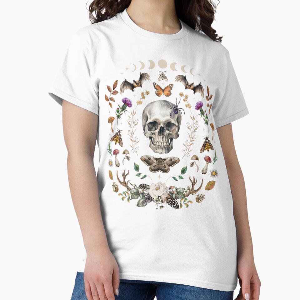 Whimsigoth SCULL Bat & Moth by Fairymeshop