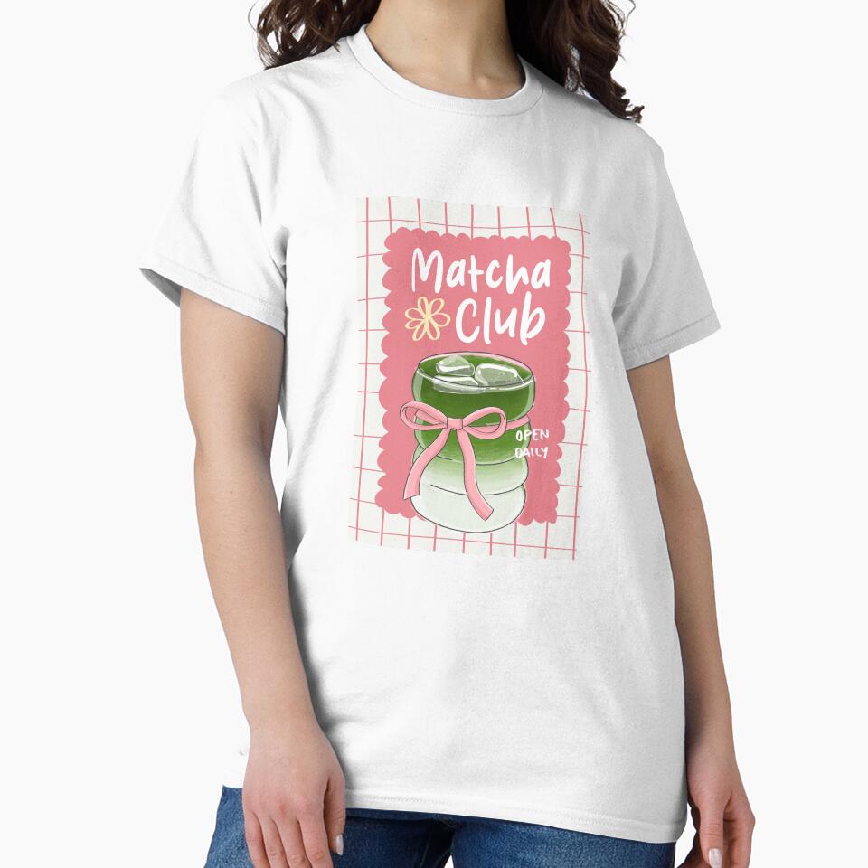 Matcha Club Era Girlie Clipart Sticker Print by NixDigitalStudio