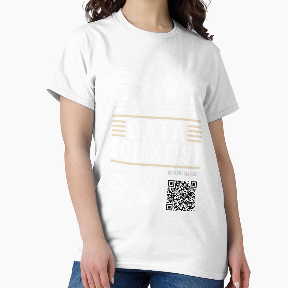 Funny Data Scientist Job Description Icons QR Code by MerchMaxxing