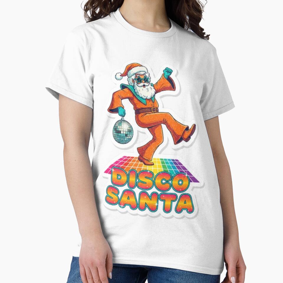 Disco Santa Groovy Christmas | 70s Retro Party Vibe by Rosuma Designs