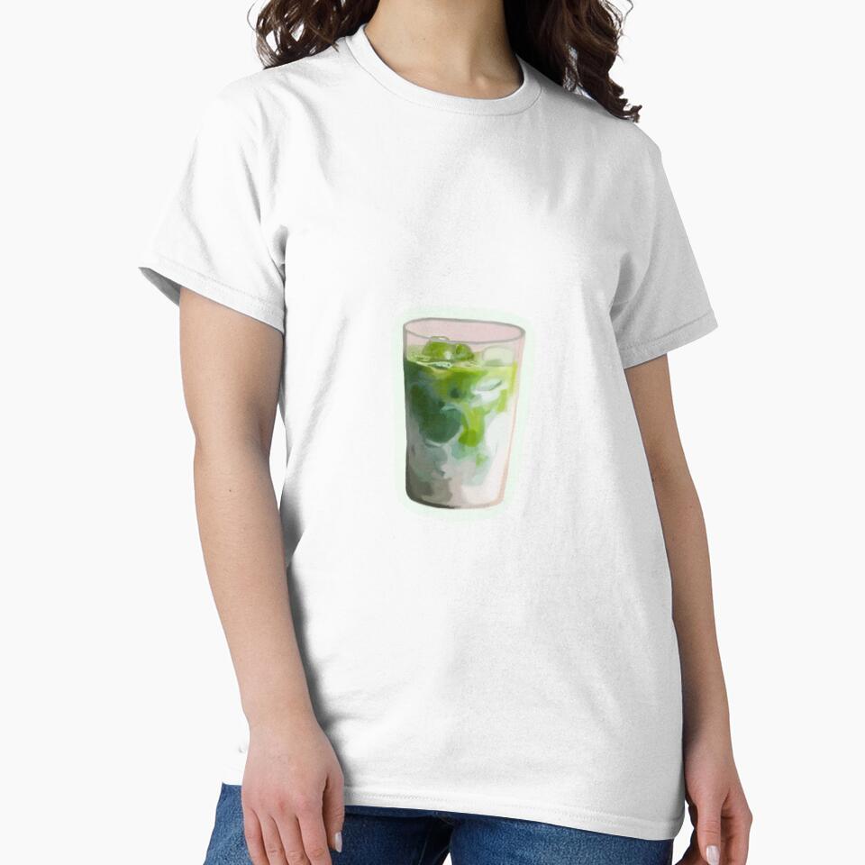 Matcha latte illustration by axopie