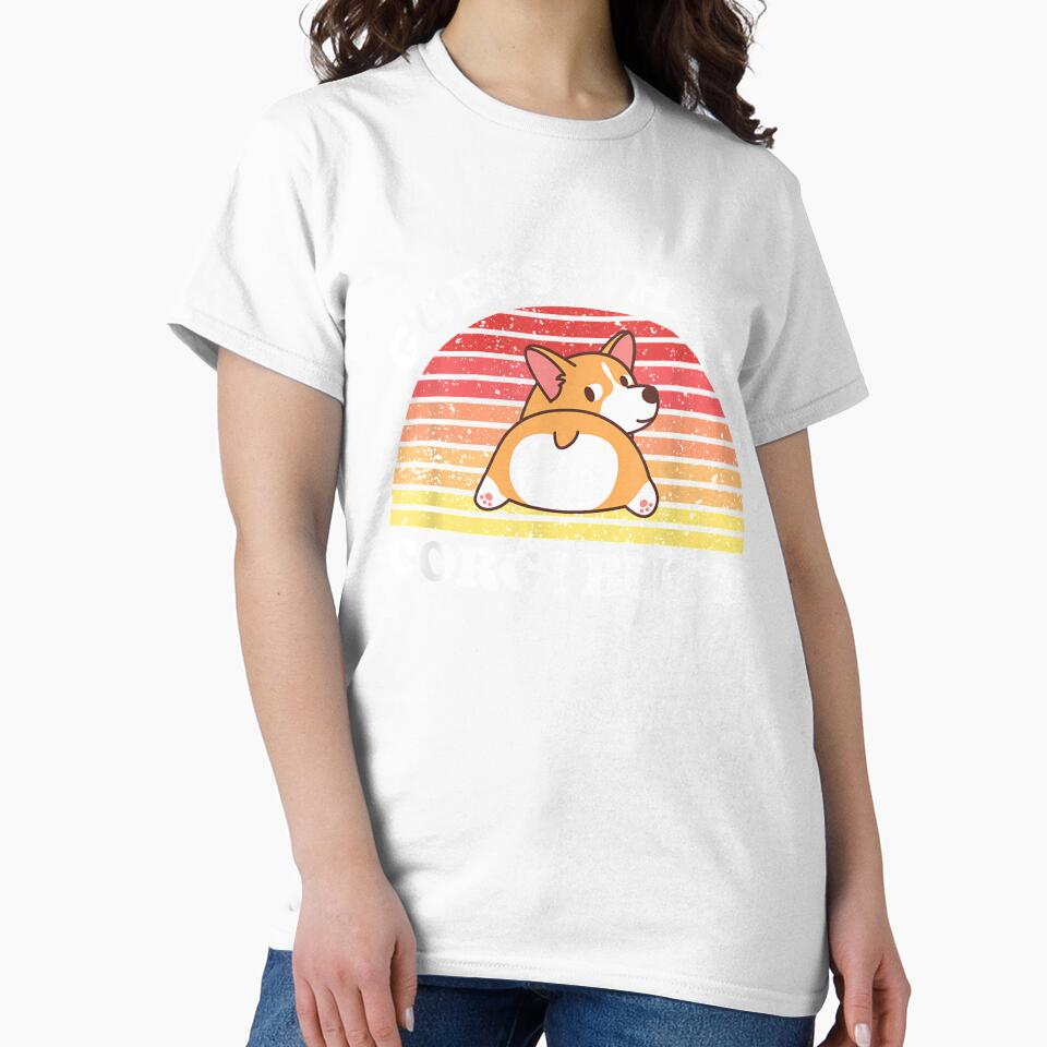 Guess What Corgi Butt Corgi Dog Dad Mom Retro Gift by tolivia