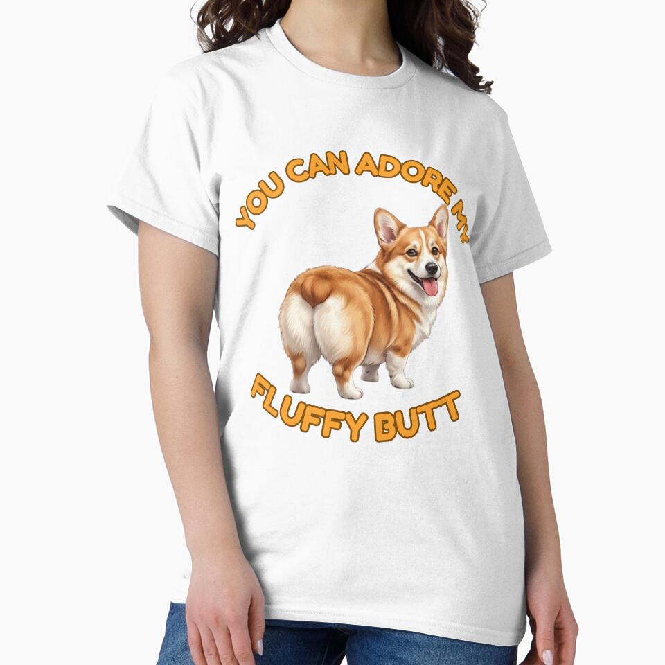 You Can Adore My Fluffy Butt – Funny Golden Corgi Meme by DailyStruggleCo