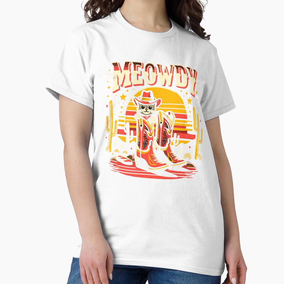 Cat Cowboy Cowgirl Country Western Meowdy Funny Cat by KsuAnn