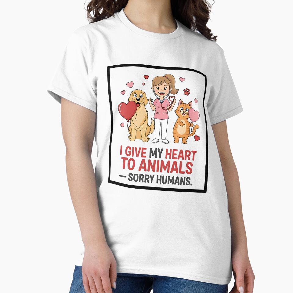 Funny Veterinary Technician Valentine Shirt – Animal Lover Gift by Muzgle