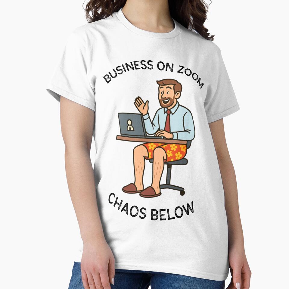 Business on Zoom, Chaos Below – Funny Remote Work by Honominu
