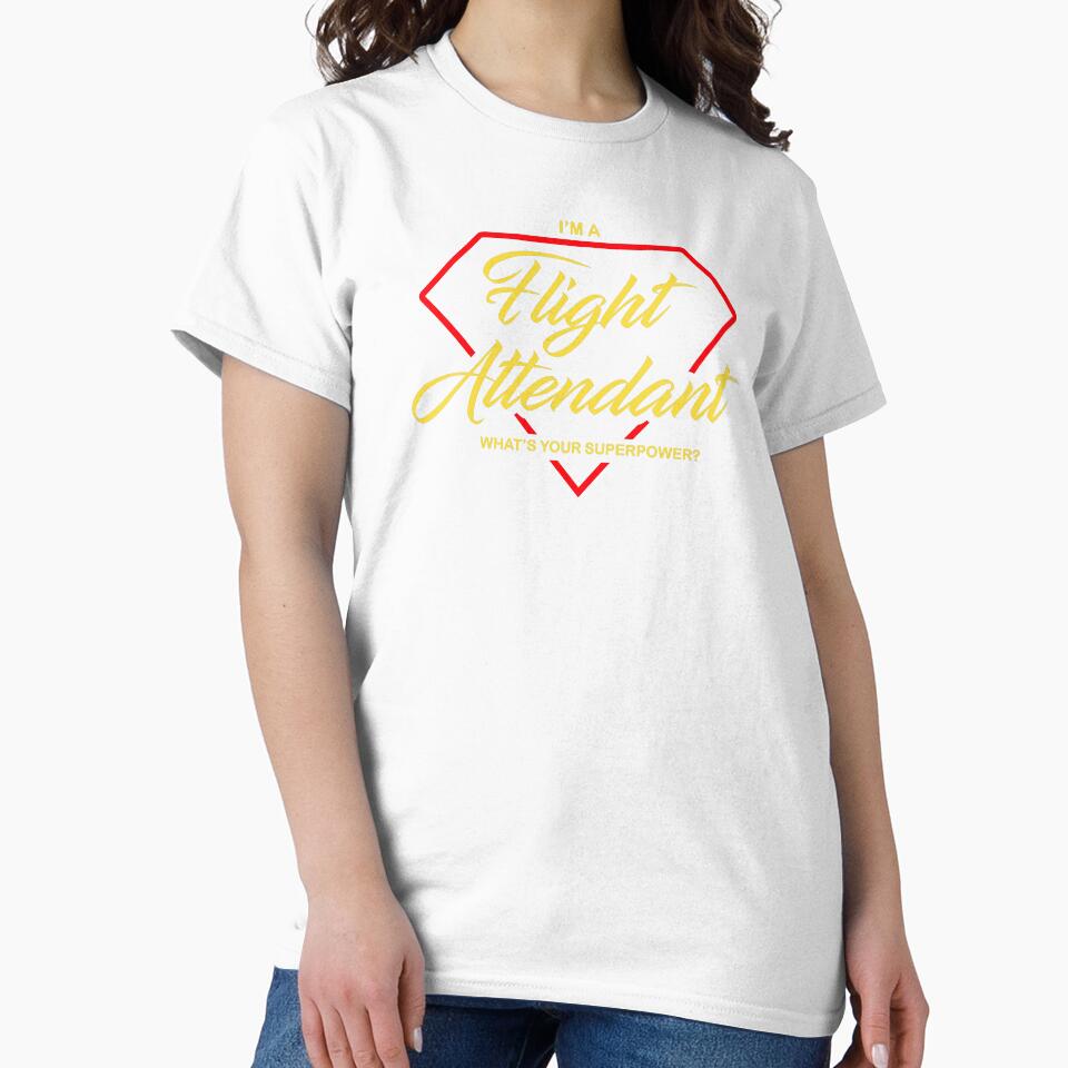 Im a Flight Attendant What's your Superpower Air Hostess funny design by Ikaroots