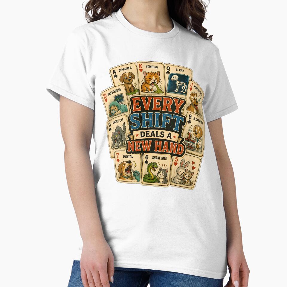 Every Shift Deals a New Hand Funny Veterinary Playing Cards | Veterinarian Gift by Bettybee00