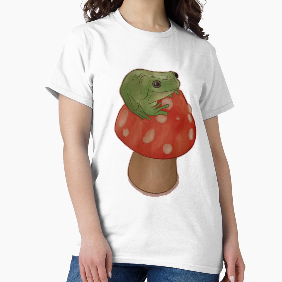 Froggie Friend on a Mushroom by LoraLoo