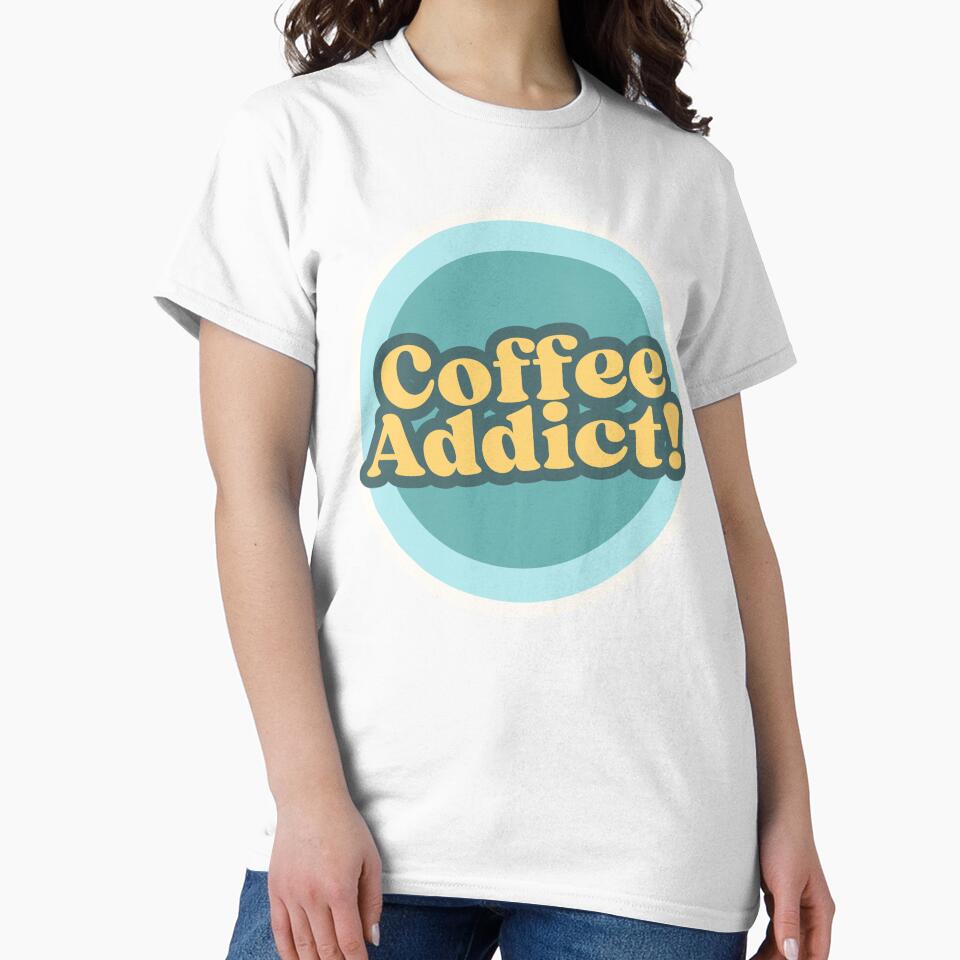 Coffee Addict Sticker | Coffee Lover Design | Funny Coffee Quote | Caffeine Lover by Wander & Whim Designs
