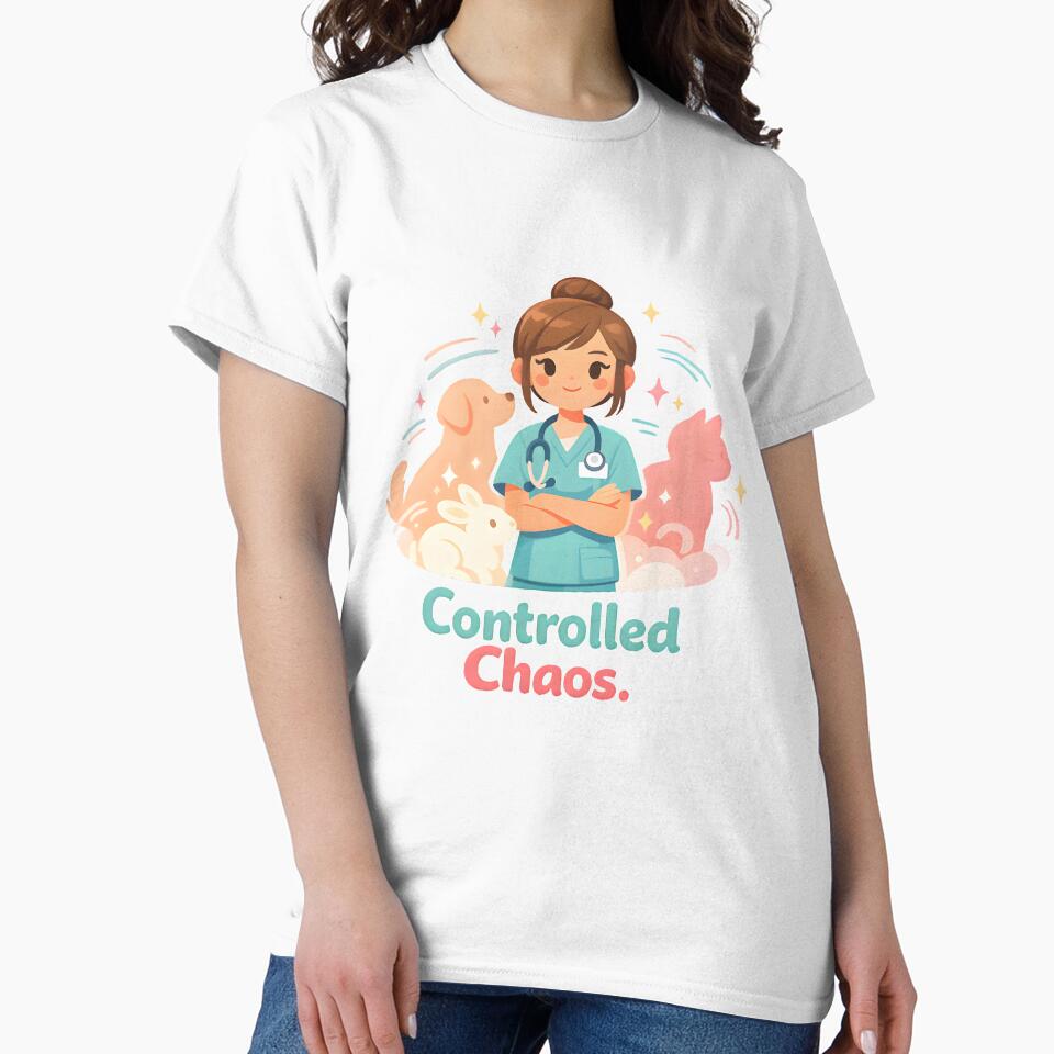 Controlled Chaos – Funny Veterinary Clinic Humor Design for Vet Techs by Bettybee00