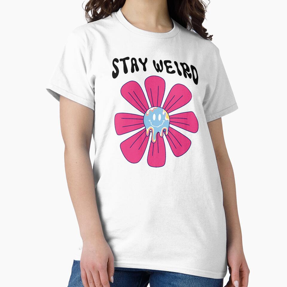 Stay Weird Melting Face Flower by LagomCreative