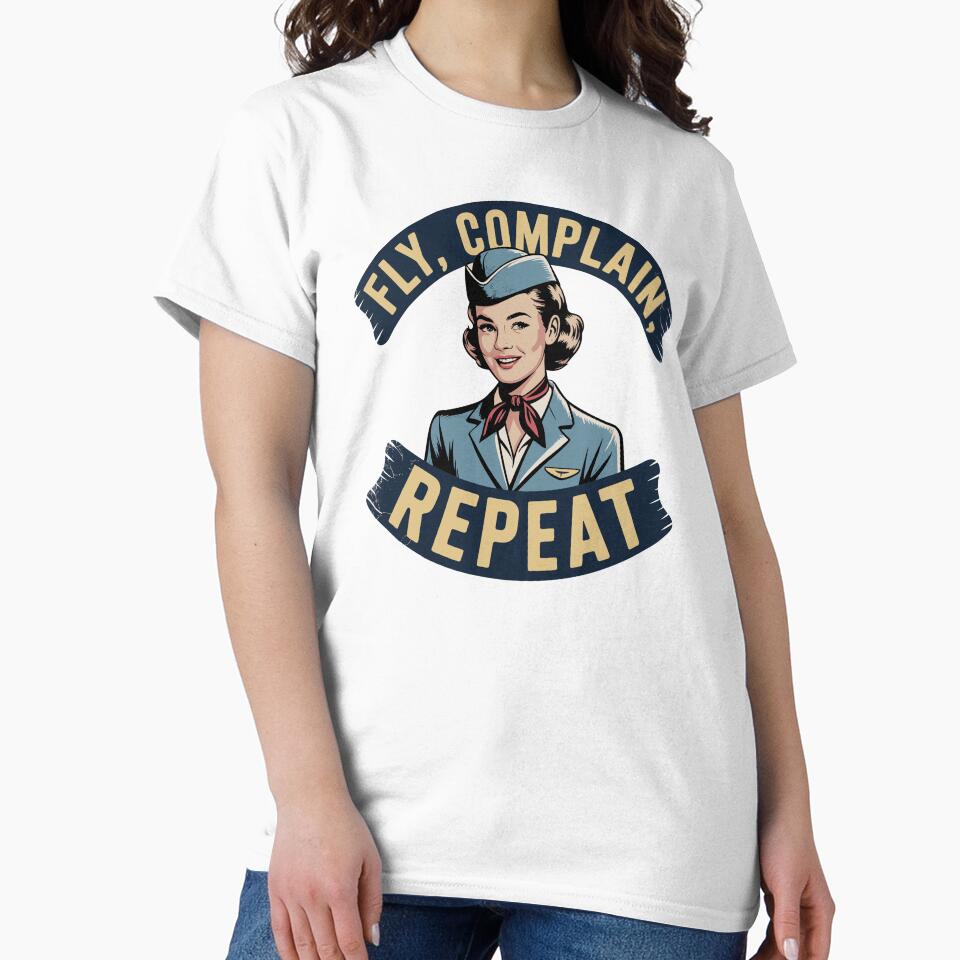 vintage sarcastic funny flight attendant by CabinChaos
