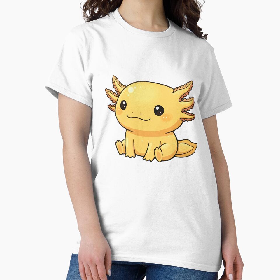 Golden Glow – Rare Golden Axolotl Aesthetic by Petzzz