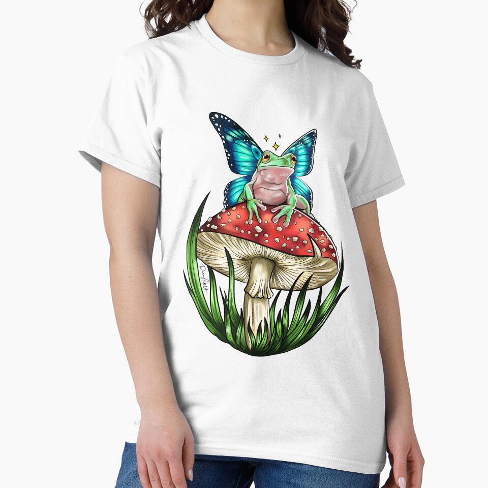 Frog on a mushroom by Danny  Adalet