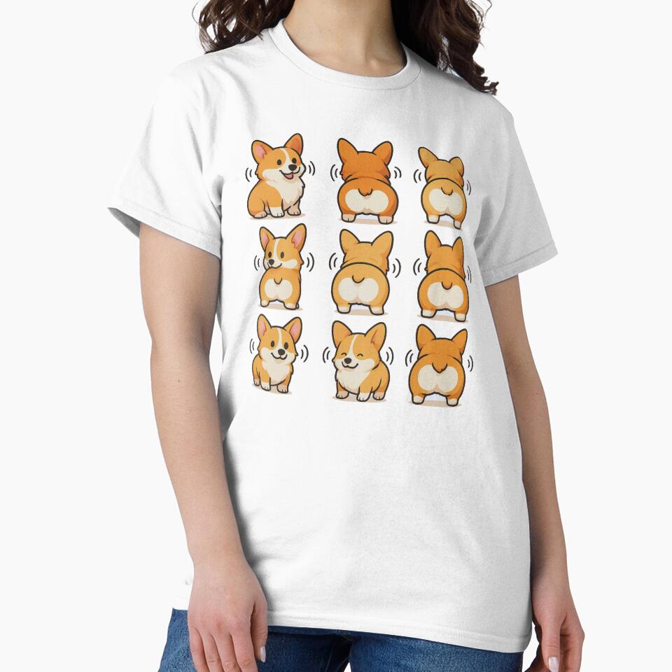 CORGI DOG WIGGLE BUTTS, AI by davidjulie