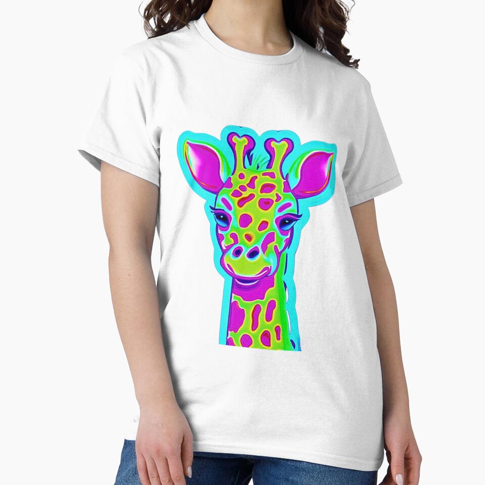 80s Neon Giraffe by RachelRebel