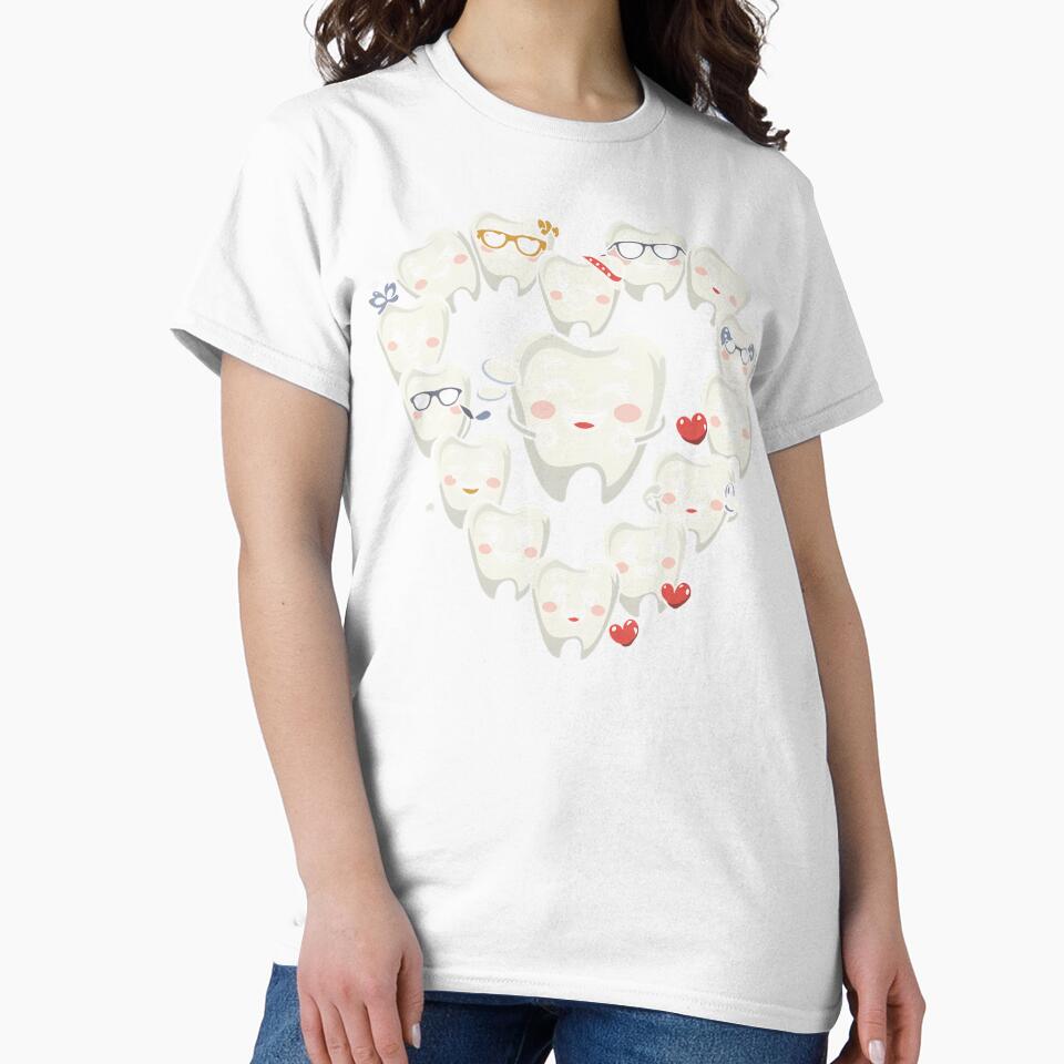 Cute Tooth Cartoon Valentine Dental Hygienist by MavisJoseph