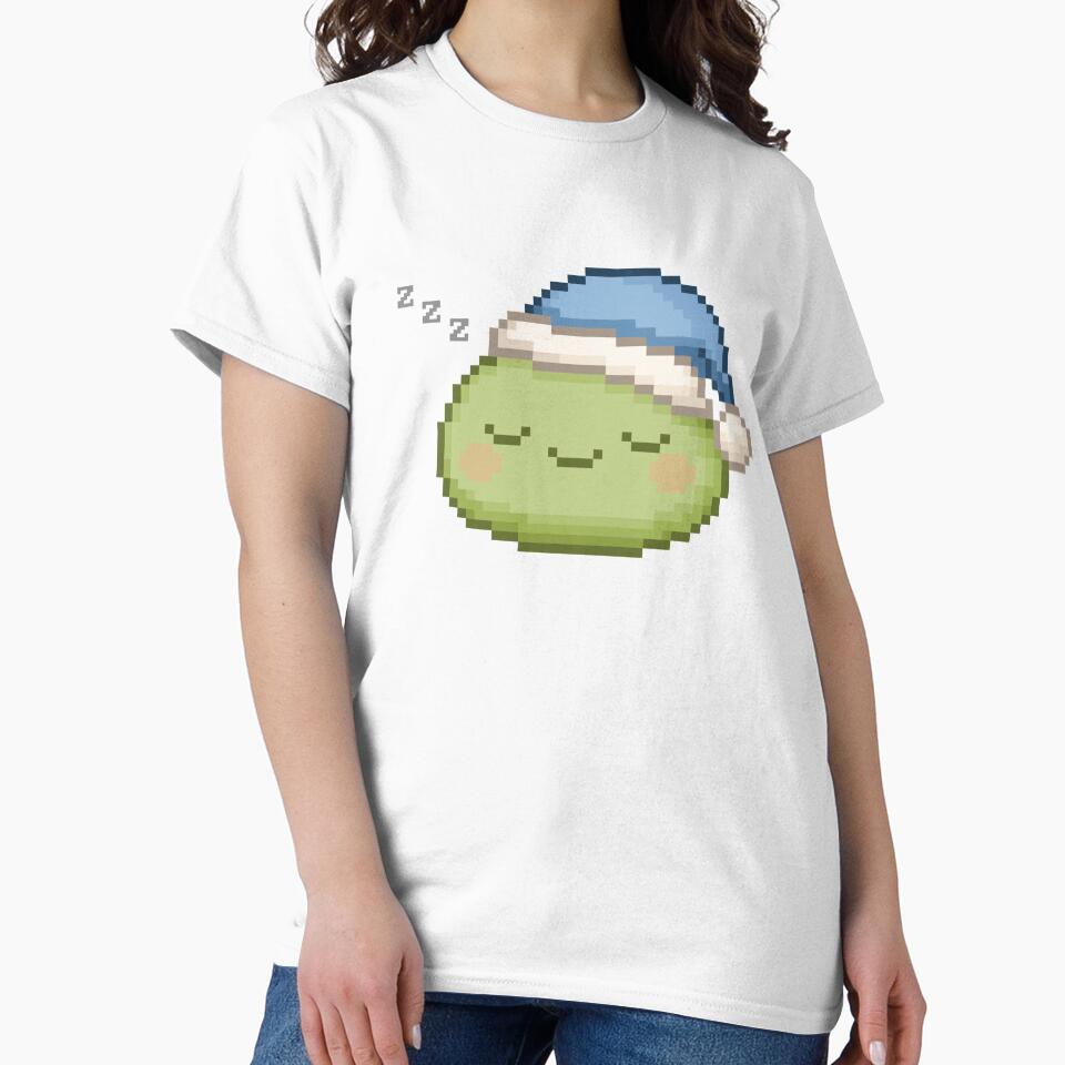 Sleepy Pixel Mochi - Matcha by retro_pixel