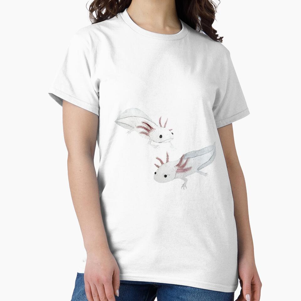 Two Little Axolotls by mooonhannah