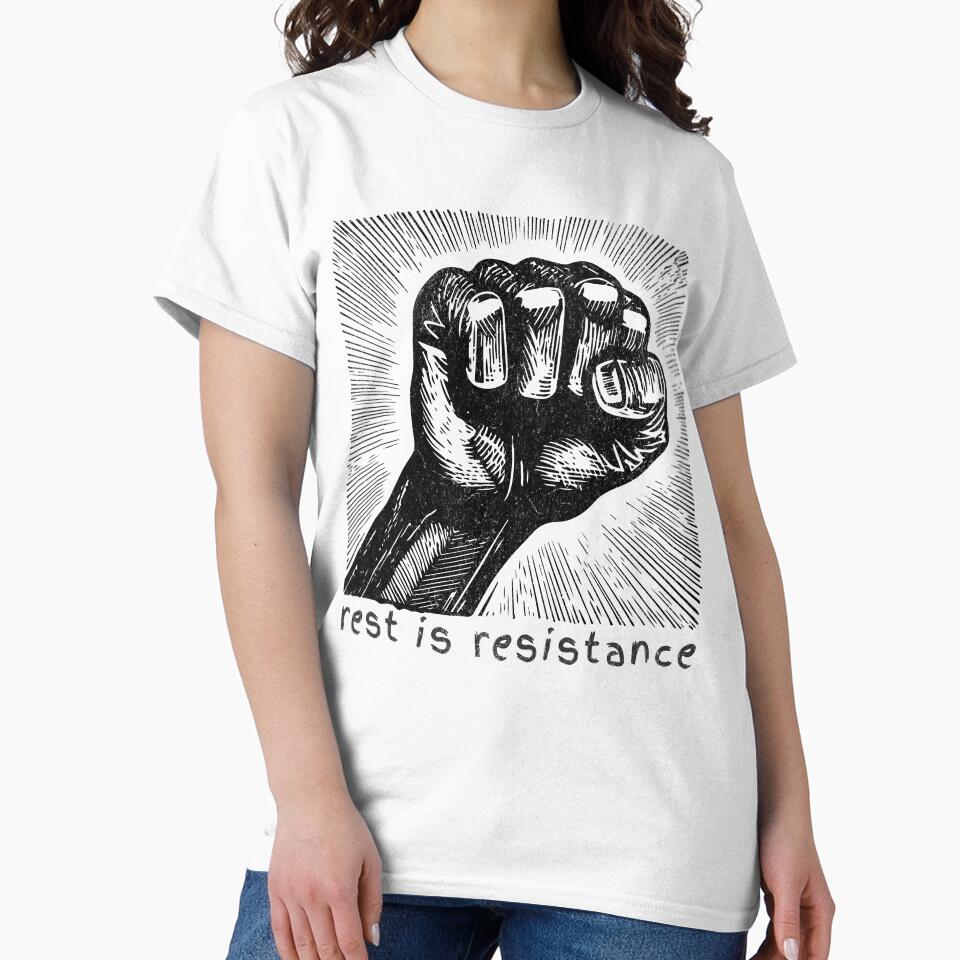 Chronic Illness Shirt Rest Is Resistance Goth Comics Style Chronic Illness Design Chronic Illness Humor Spoonie Life Invisible Illness by RealLifeMerchies