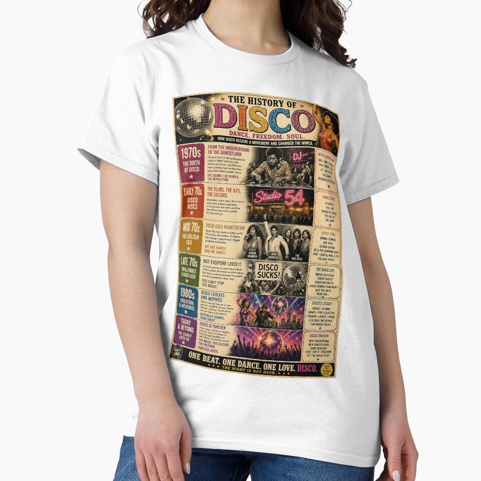 The History of Disco | Vintage 1970s Dance Music Timeline Poster by PIXEL POP DESIGNS - Beyond the Norm!