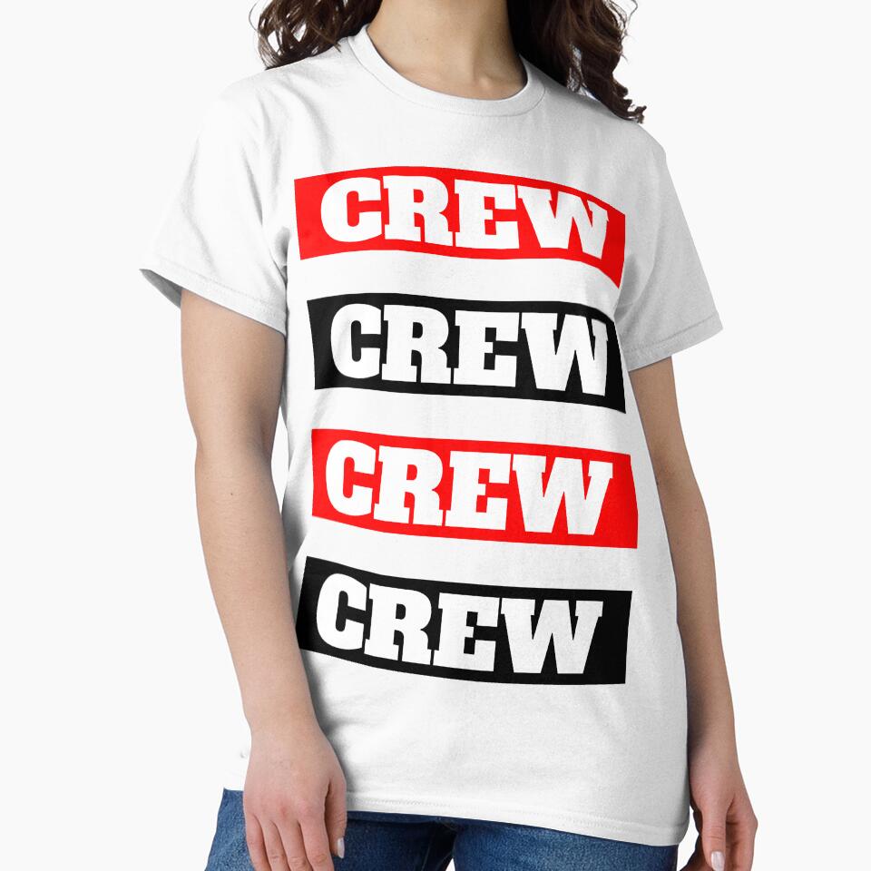 Crew Crew red white for T Shirt and more  Flight Crew Pilot First Officer Skygirl Flight Attendant Stewardess by AviationArtists