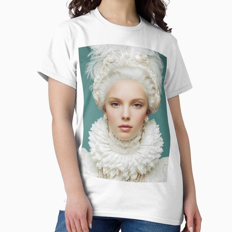 Copy of  Rococo Floral Portrait – Pastel Royal Fashion Art by Mindrender