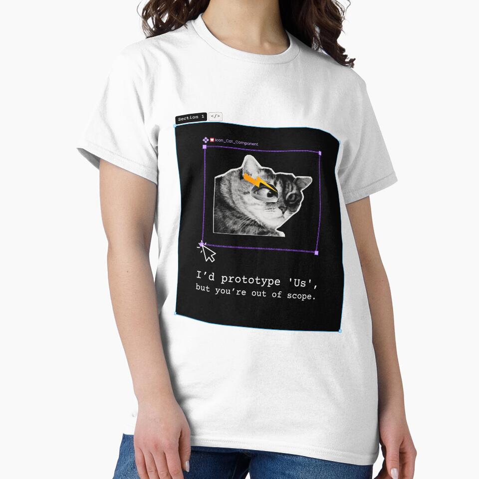 UX Design Joke - Prototype Us Out of Scope Cat . Designer's life. by Artio-ArtShop