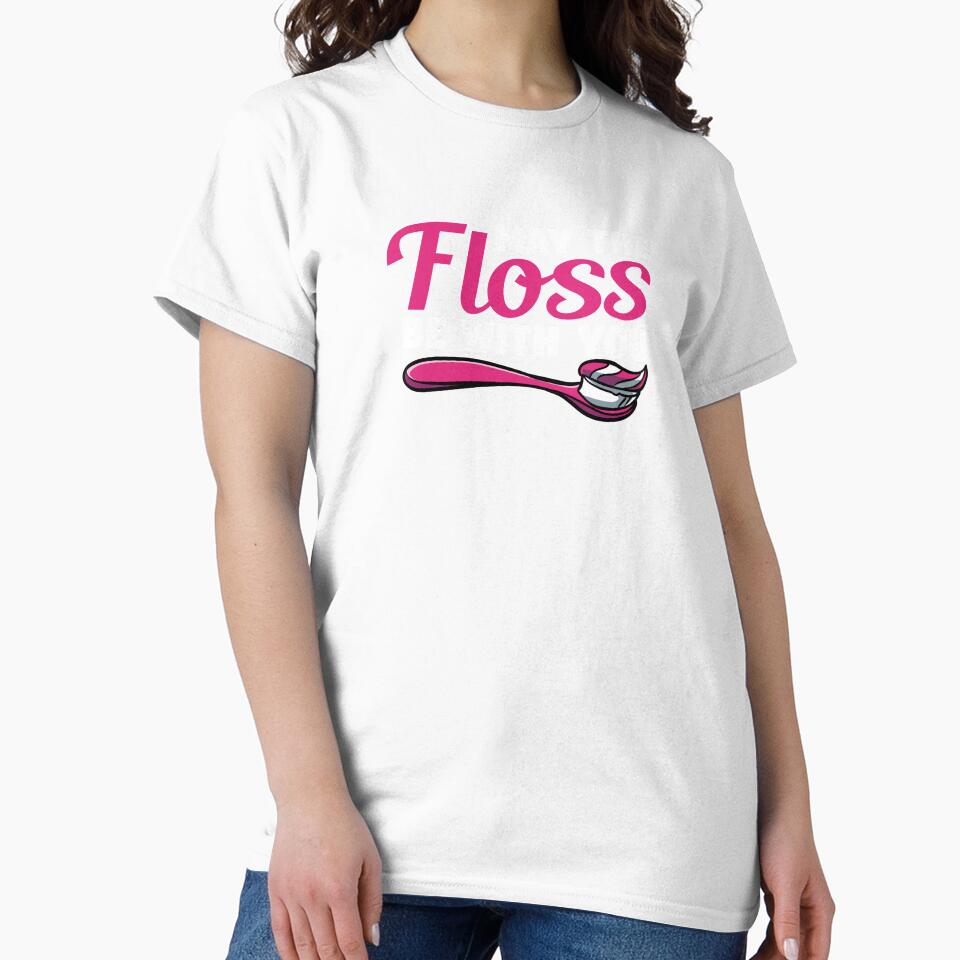 May The Floss Be With You Dental Hygienist Dentist by Pubi