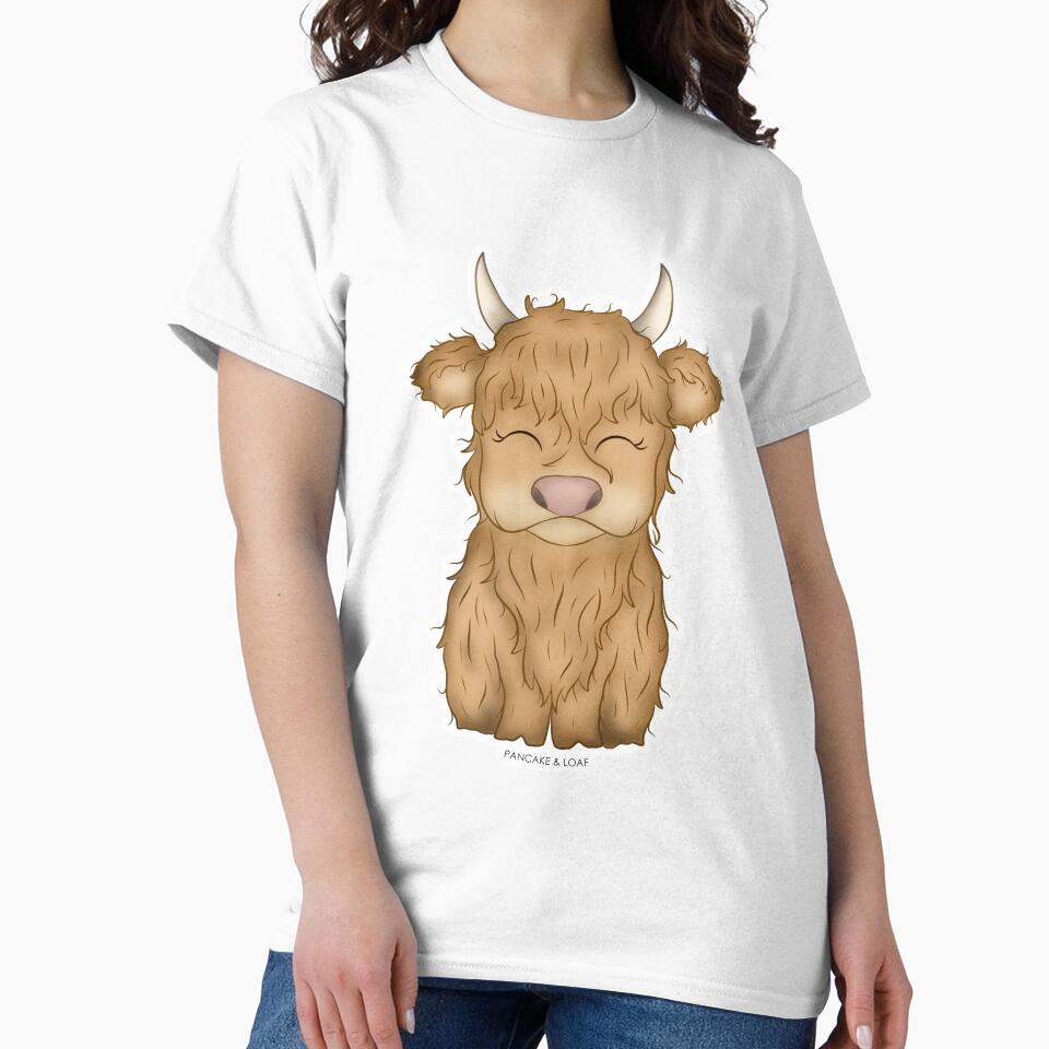 Cute and Fluffy Highland Cow by PancakeAndLoaf