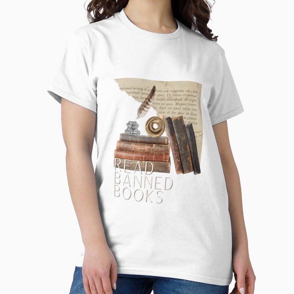 Read Banned Books Antique Style Design by EarthArtDesigns