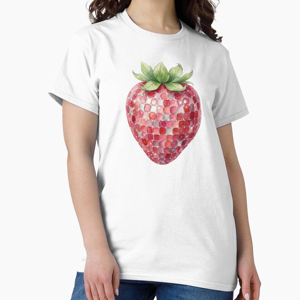 Disco Berry!! (Strawberry Mirrorball / Disco) by shellle in the ocean
