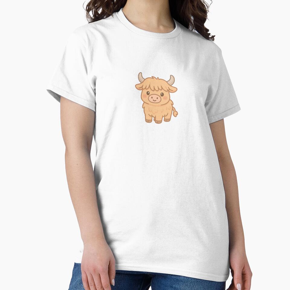 Kawaii Highland Cow by art-by-mel