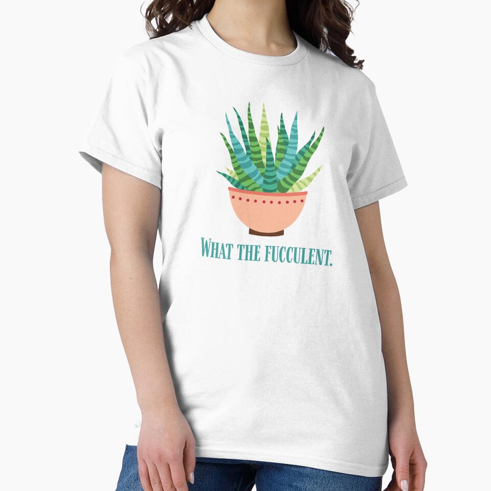 What the Fucculent | Funny Plant | Plant Mom | Succulent | House Plants | Plants | Plant Lady | Plant Lover | Gardener | Gardening | Plant on a Stool by ShoniwDesigns