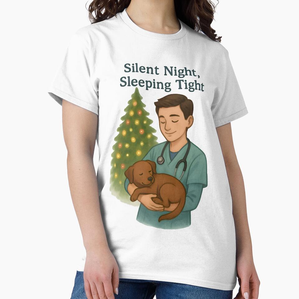 Silent Night, Sleeping Tight – Funny Anesthesiology Vet Christmas Design by Bettybee00