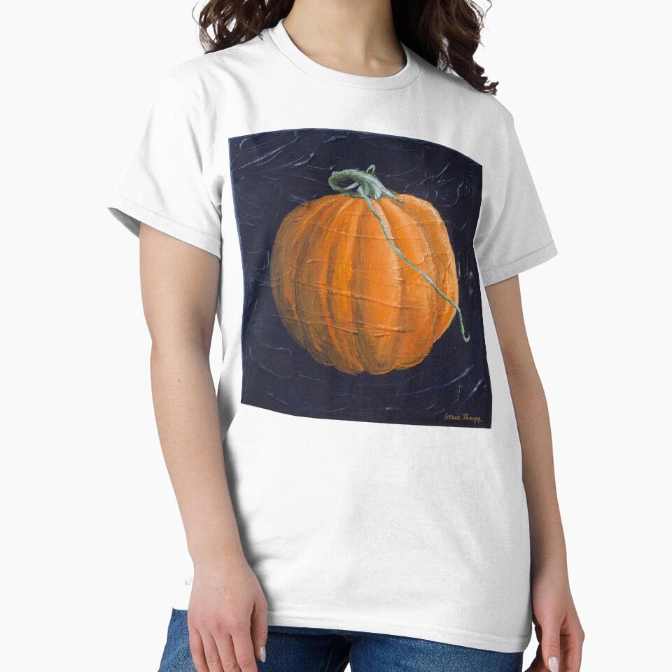 Whimsical Pumpkin Acrylic Painting by GraceThorpeArt