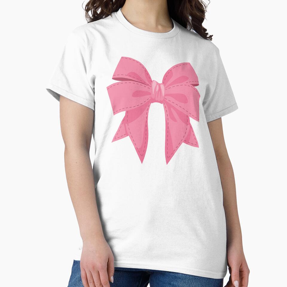 Coquette Pink Ribbon Bow Dainty aesthetic by Art-of-Rory